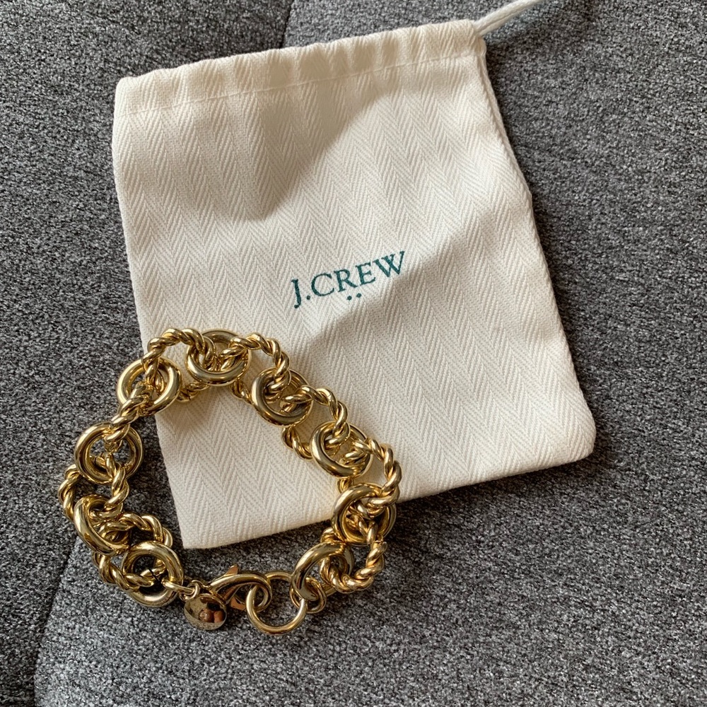 J. Crew Chunky Gold Chain Bracelet